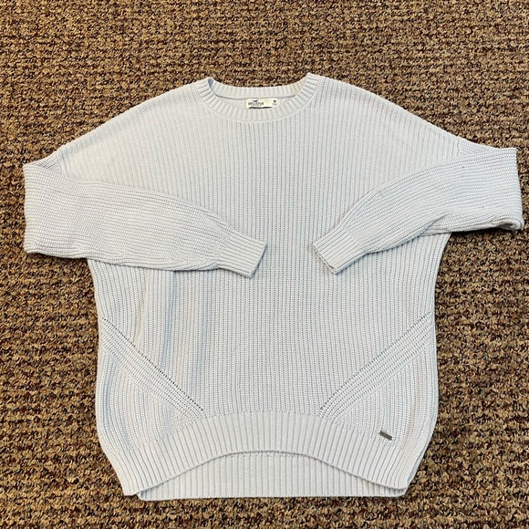 Hollister Sweaters - Hollister Baby Blue Knit Sweater, Size Medium